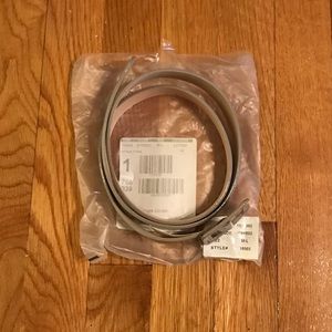 J. Crew Antique Stone patent leather belt